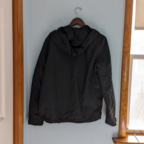 H&M Lightweight Bomber Jacket Hooded Black Size S - Picture 2 of 3